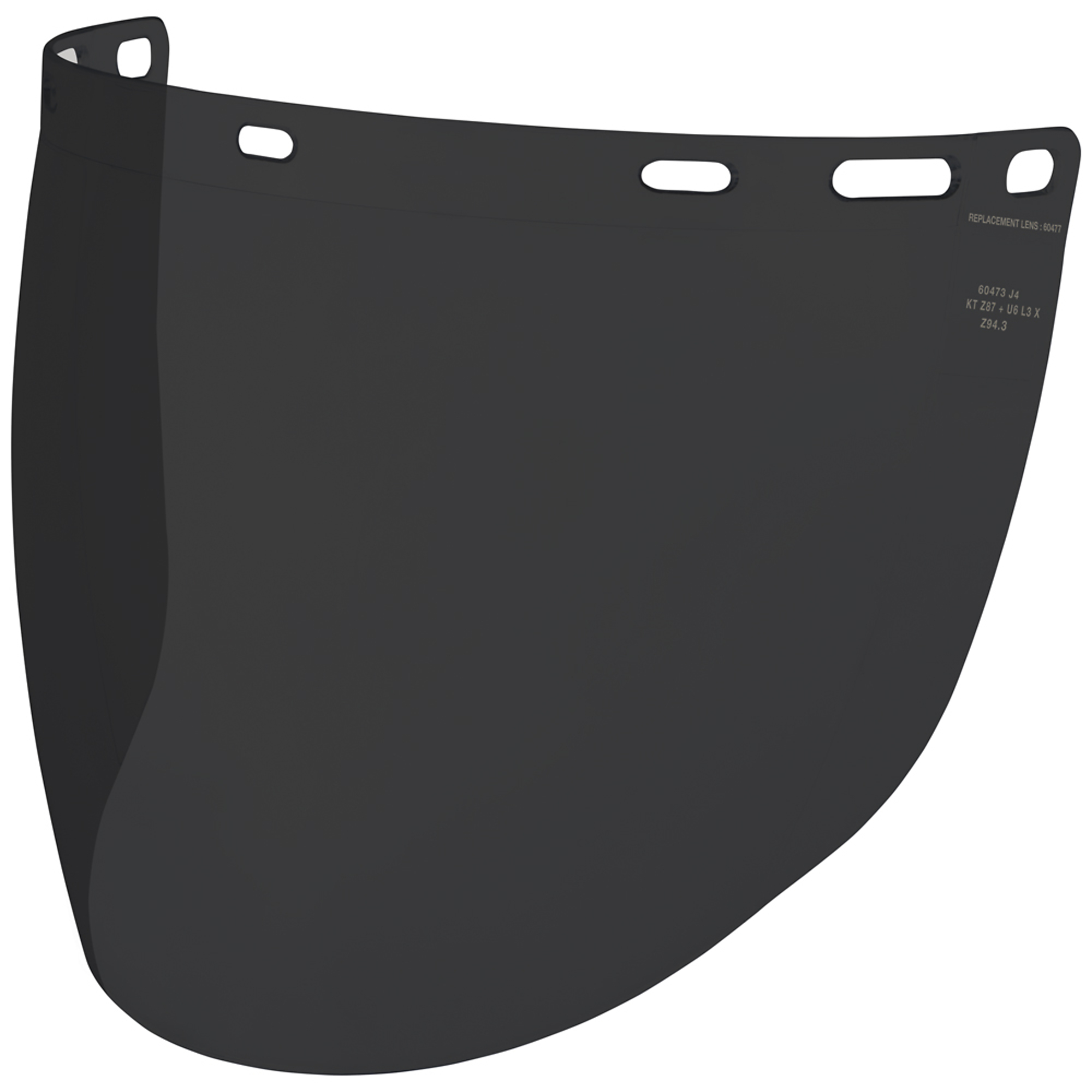 Klein Tools, Replacement Face Shield Lens, Cap Style, Gray Tint, Model# 60477